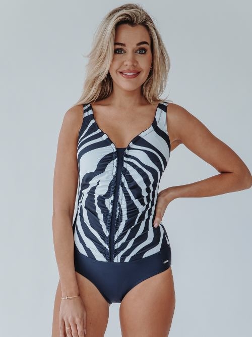 Bomain Bergen marine blauw badpak
