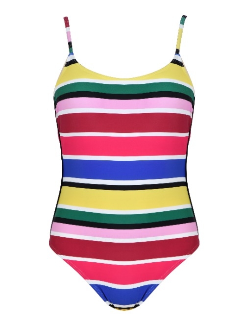 Naturana Badmode Dames roze/groen badpak