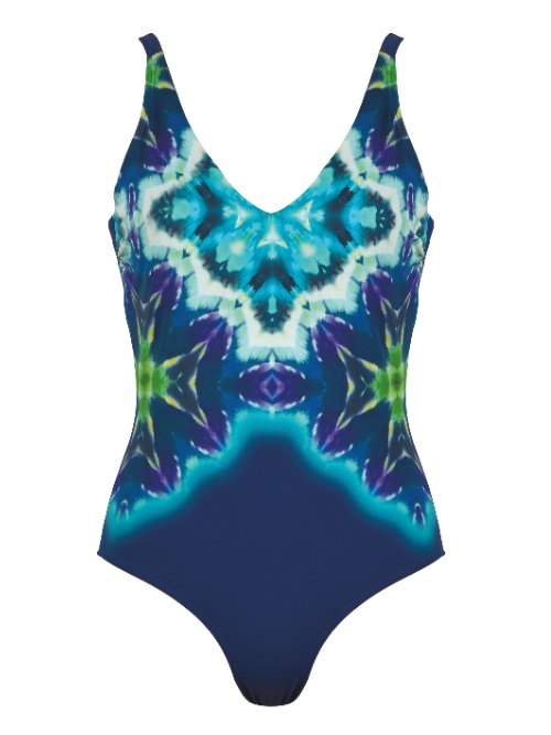 Naturana Badmode Dames marine blauw badpak