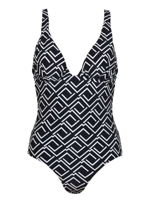 Naturana Badmode Dames wit/rood badpak