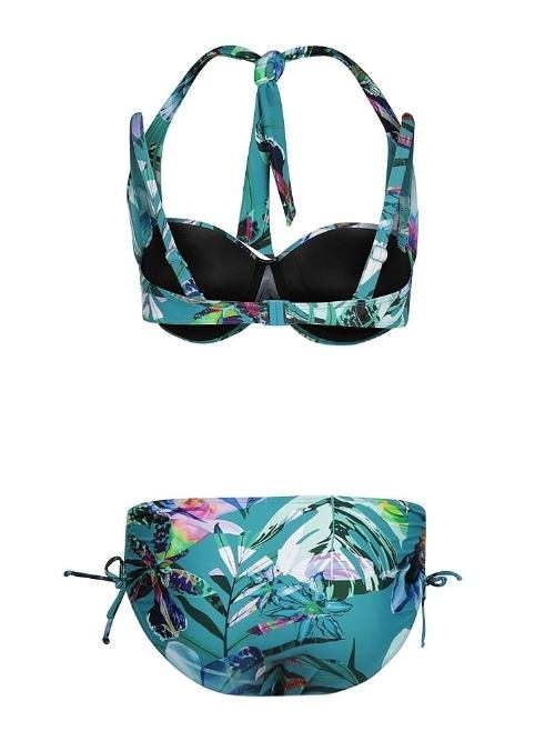 Mila Paradise groen/print bikini set