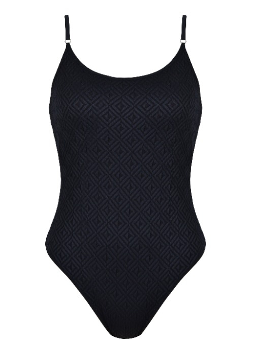 Naturana Badmode Dames zwart badpak