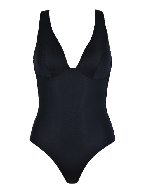 Naturana Badmode Dames zwart badpak