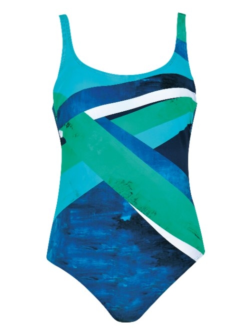 Naturana Badmode Dames turquoise badpak