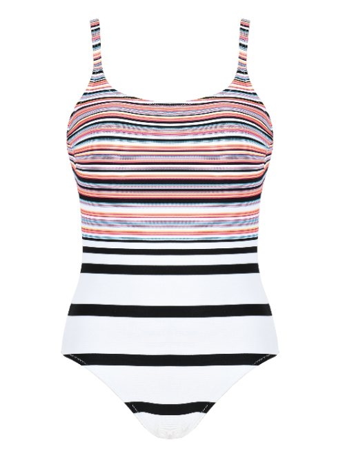 Naturana Badmode Dames wit/zwart badpak