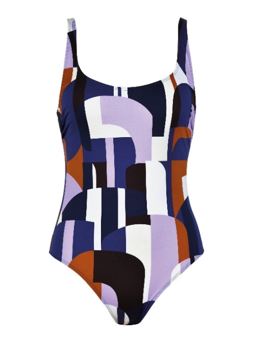 Naturana Badmode Dames lila badpak