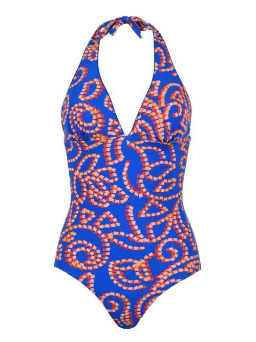 Naturana Badmode Dames marine blauw badpak