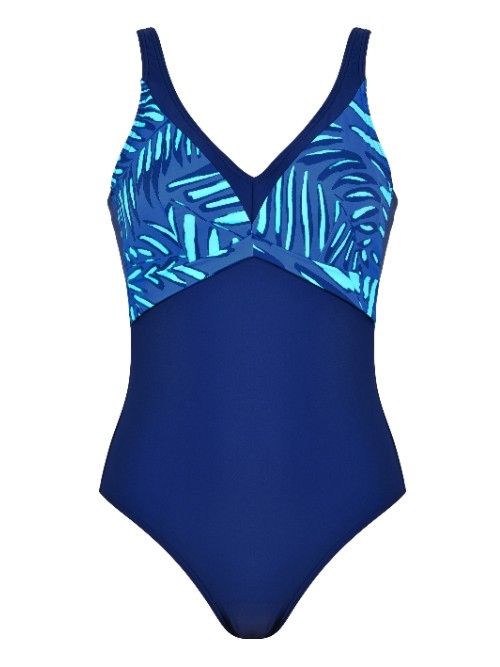 Naturana Badmode Dames marine blauw badpak