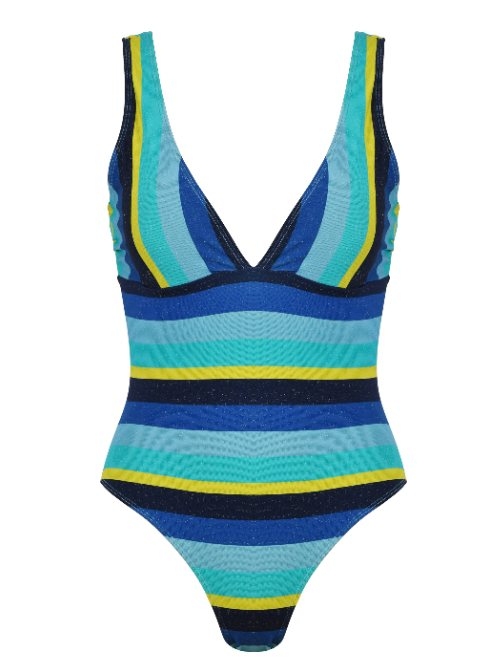 Naturana Badmode Dames marine blauw badpak