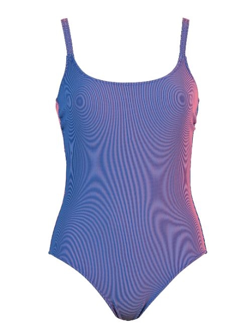 Naturana Badmode Dames blauw/roze badpak