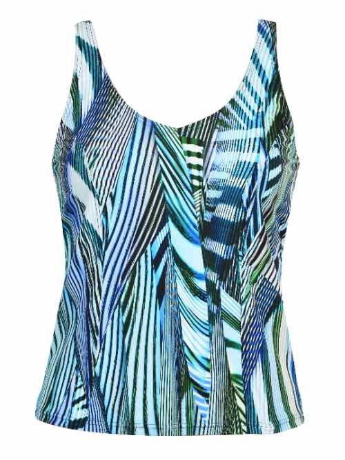 Naturana Badmode Dames marine blauw tankini top