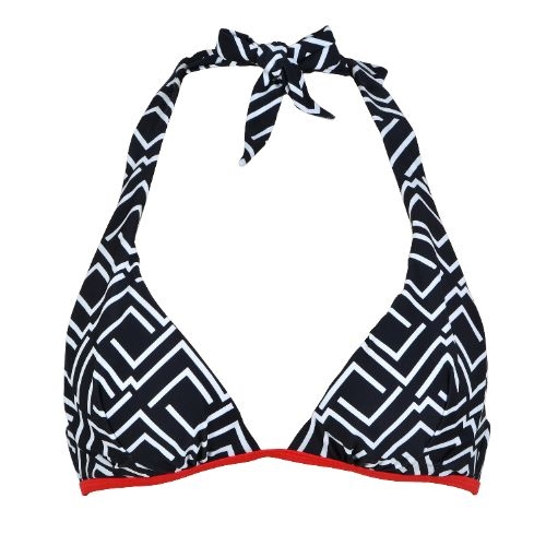 Naturana Badmode Dames zwart/wit voorgevormde bikinitop