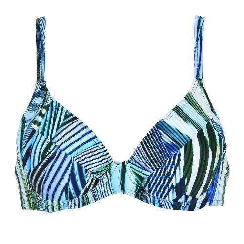 Naturana Badmode Dames marine blauw voorgevormde bikinitop