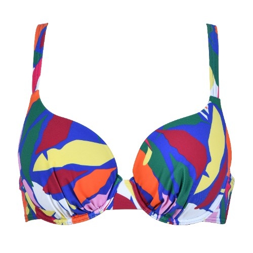 Naturana Badmode Dames roze/groen voorgevormde bikinitop