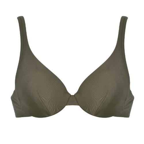Naturana Badmode Dames khaki voorgevormde bikinitop