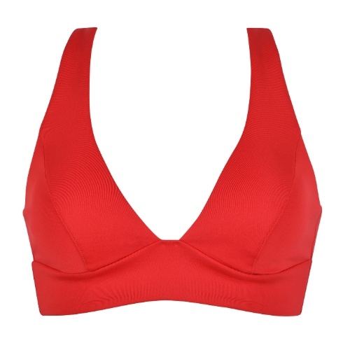 Naturana Badmode Dames rood soft-cup bikinitop