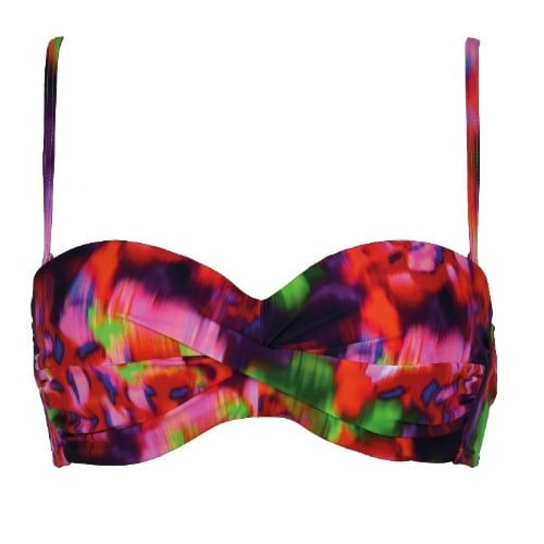 Naturana Badmode Dames blauw/groen voorgevormde bikinitop