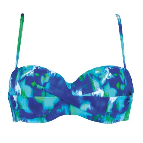 Naturana Badmode Dames rood/roze voorgevormde bikinitop