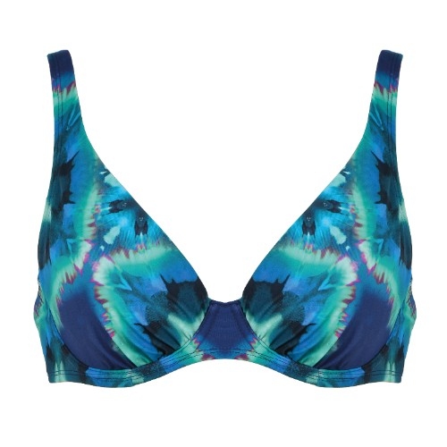 Naturana Badmode Dames marine blauw soft-cup bikinitop