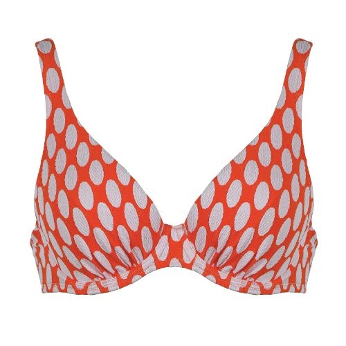 Naturana Badmode Dames rood soft-cup bikinitop