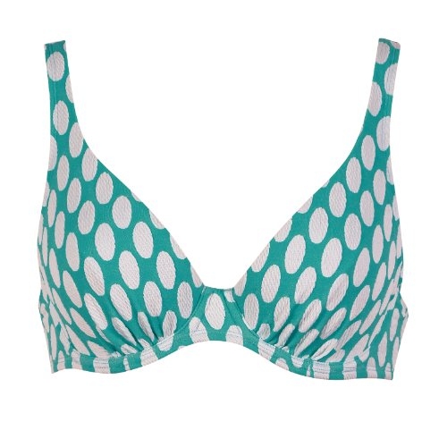Naturana Badmode Dames groen soft-cup bikinitop