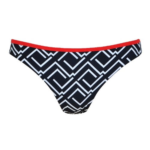Naturana Badmode Dames zwart/wit bikini broekje