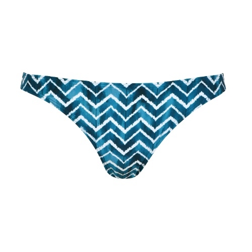 Naturana Badmode Dames groen/wit bikini broekje