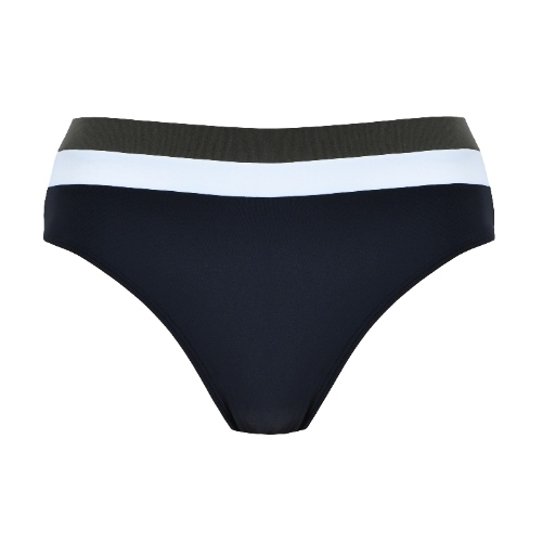 Naturana Badmode Dames zwart/khaki bikini broekje