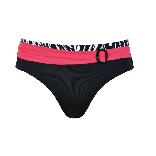 Naturana Badmode Dames zwart/wit bikini broekje