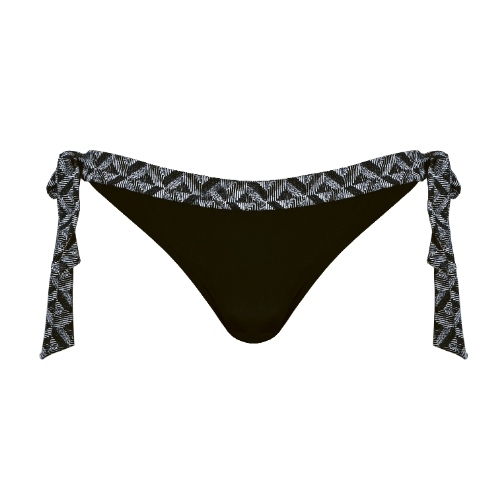 Naturana Badmode Dames zwart/print bikini broekje