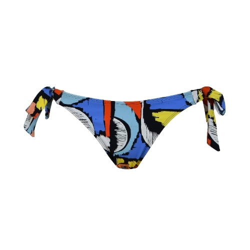 Naturana Badmode Dames zwart/multicolor bikini broekje