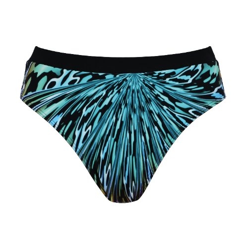 Naturana Badmode Dames zwart/multicolor bikini broekje