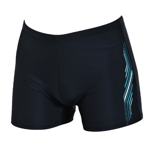 Naturana Badmode Heren zwart/blauw zwemboxer