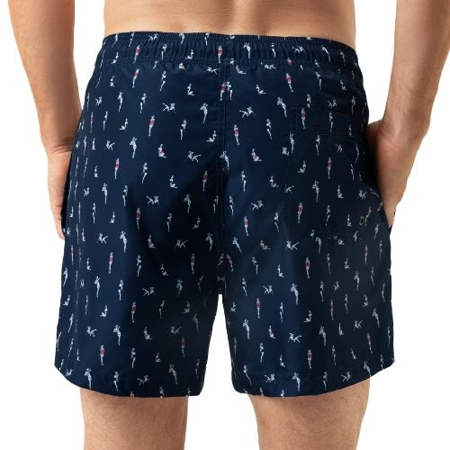 Mey Heren Pin Up Doll marine blauw zwemshort