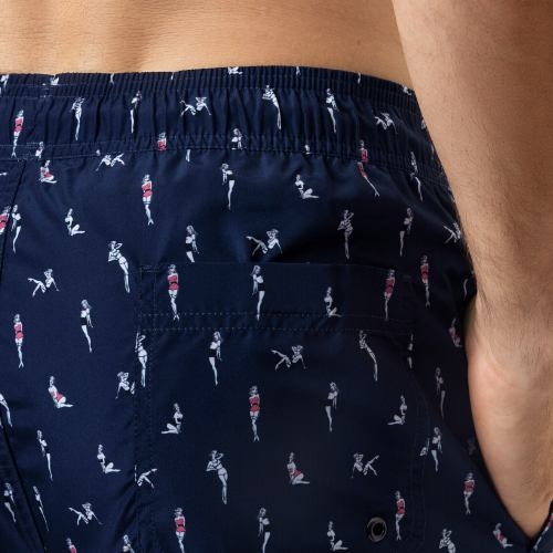 Mey Heren Pin Up Doll marine blauw zwemshort