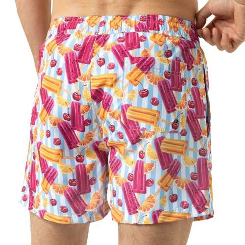 Mey Heren Popsicle Paradise blauw/wit zwemshort