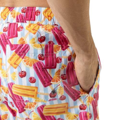 Mey Heren Popsicle Paradise blauw/wit zwemshort