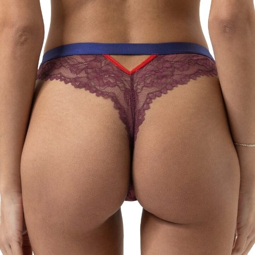Mey Lingerie Poetry Style blauw/rood string