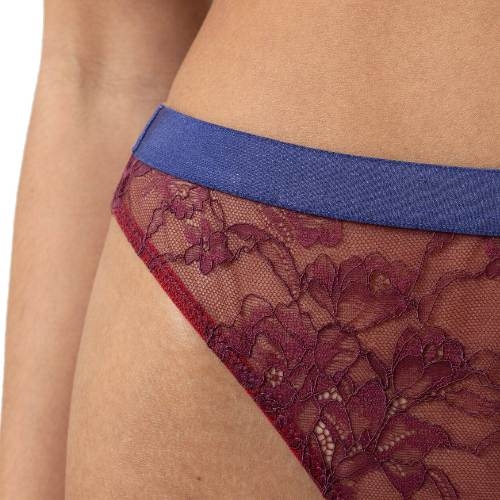 Mey Lingerie Poetry Style blauw/rood string