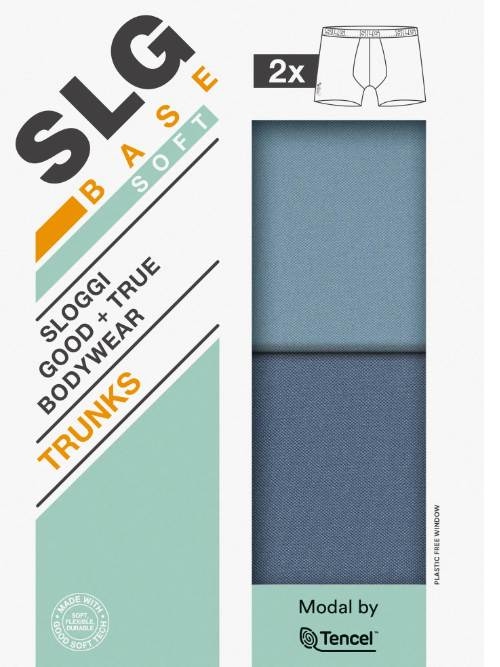 Sloggi Men SLG Base Soft blauw modal trunk