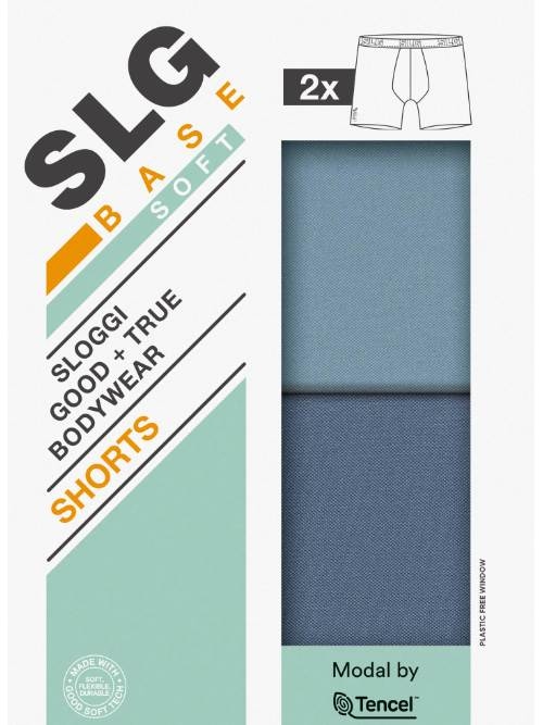 Sloggi Men SLG Base Soft blauw modal boxershort