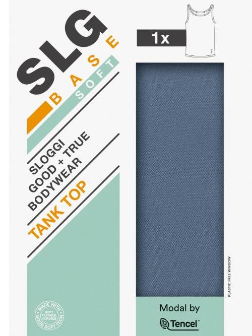 Sloggi Men SLG Base Soft blauw heren hemd