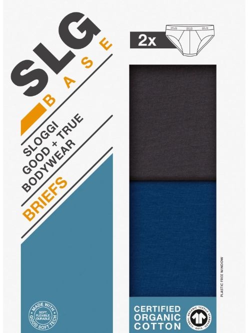 Sloggi Men SLG Base zwart/blauw heren slip