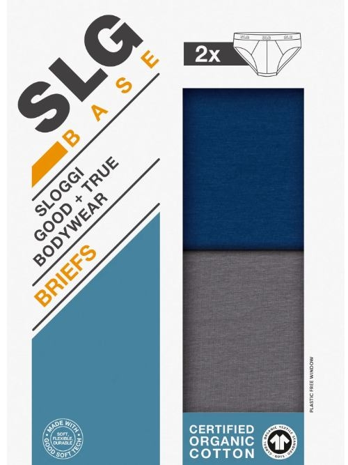 Sloggi Men SLG Base grijs/blauw heren slip