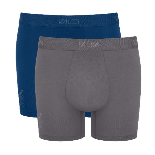 Sloggi Men SLG Base grijs/blauw katoenen boxershort
