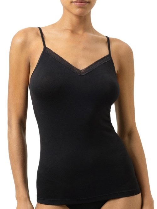 Mey Lingerie Modal Lace zwart spaghetti top