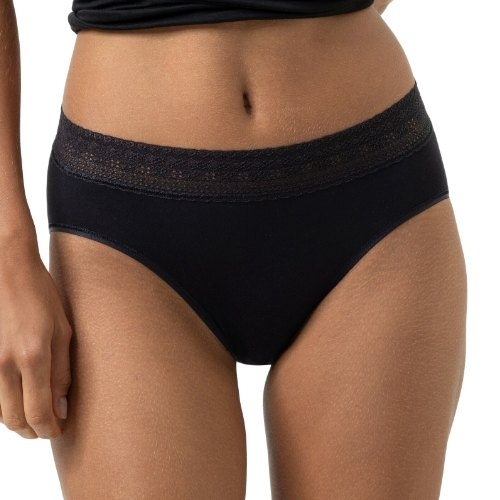 Mey Lingerie Modal Lace zwart high brief