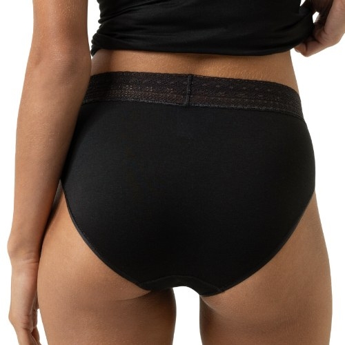Mey Lingerie Modal Lace zwart high brief