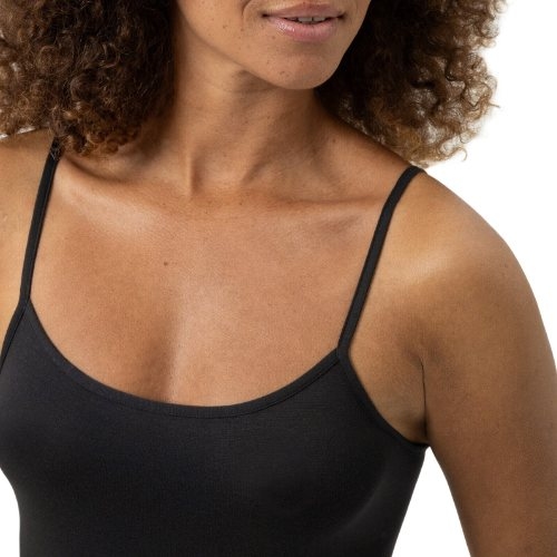 Mey Lingerie Modal Pure zwart spaghetti top