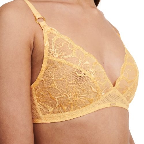Chantelle Fleurs geel wireless bh